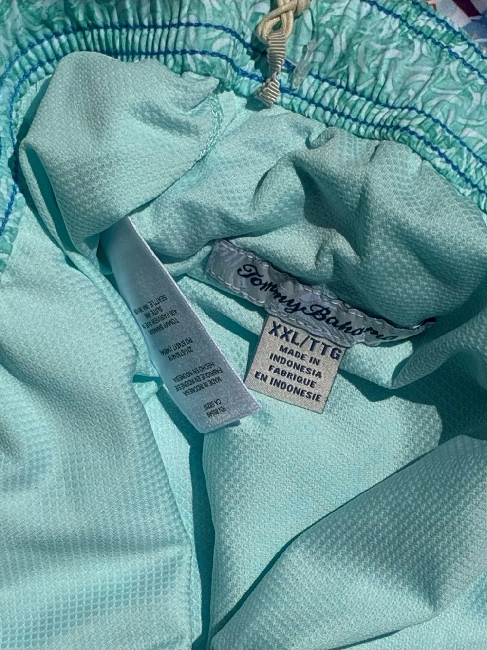 NEW Tommy Bahama Men's 2XL - XXL  Naples Rainforest Bay Swim Trunks Shorts Blue